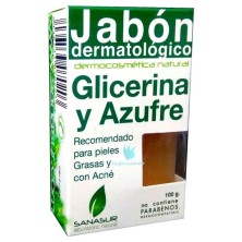 Sanasur jabón glicerina y azufre 100 g