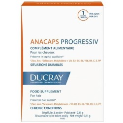 Ducray anacaps progressiv 30 cápsulas