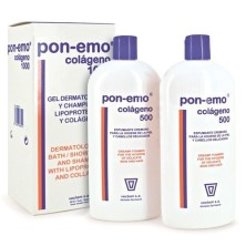 Pon-emo colageno gel/champu 2x500 ml.