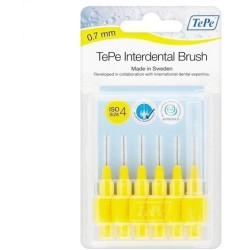 Tepe interdental 0,7 mm amarillo 6 uds