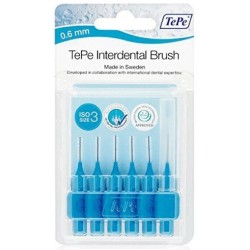 Tepe interdental 0,6 mm azul 6 uds