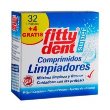 Fittydent limpiador 32 tabletas + 4 grat