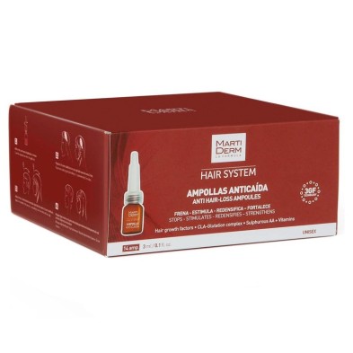 Martiderm hair system tratamiento anticaída 14 ampollas Martiderm - 1