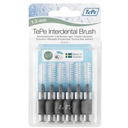 Tepe interdental 1,3 mm gris 6 uds