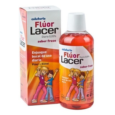 Lacer colutorio fluor fresa 0,05 500ml Lacer - 1