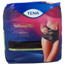 Tena silhoutte negro cint. alta t/g 8ui