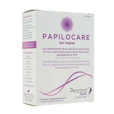 Papilocare gel vaginal 7 cánulas x 5ml Papilocare - 1