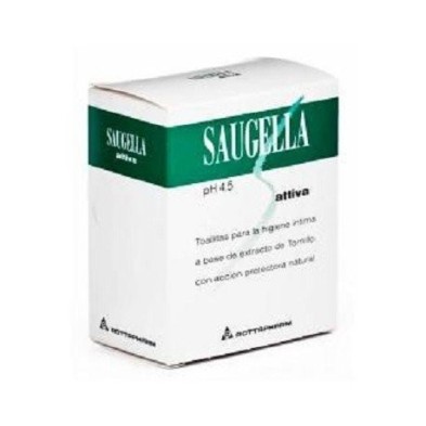 Saugella attiva toallitas 10 uds. Saugella - 1