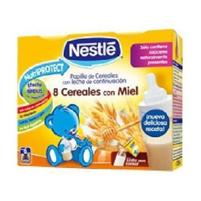 Nestlé papilla líquida multicereales con miel 2x250ml Nestlé - 1