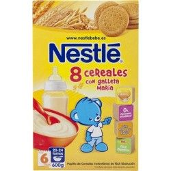 Nestlé papilla 8 cereales con galleta 900g