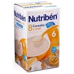 Nutribén 8 cereales miel con leche 600gr