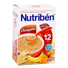 Nutribén desayuno copos trigo y fruta 750gr