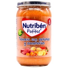 Nutribén potito ternera con patatas y zanahoria 235gr