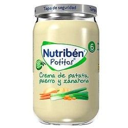 Nutribén crema de patatas, puerro, zanahoria 235gr