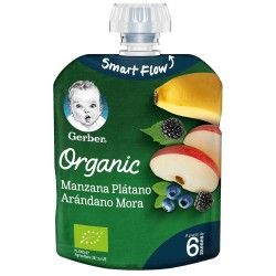 Nestle gerber organic manz.plat.aran. mora 7x90g