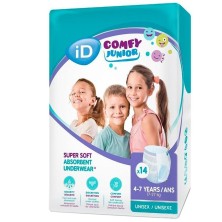 Id comfy junior pants 4-7 años 14uds