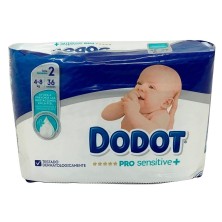 Dodot pañal pro sensitive t/2 4-8kg 36uds