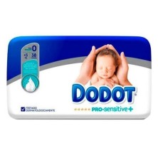 Dodot pañal pro sensitive t/0 3kg 38uds