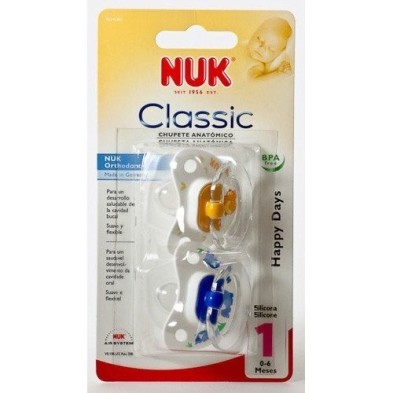 Nuk chupete silicona talla 1 2uds Nuk - 1