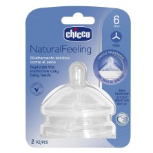 Chicco tetina natural feeling flujo papilla +6 meses 2uds