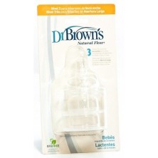 Dr.brown's tetina boca ancha options 6m+