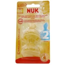 Nuk tetina fist choice látex boca ancha talla 2 orificio l 2uds