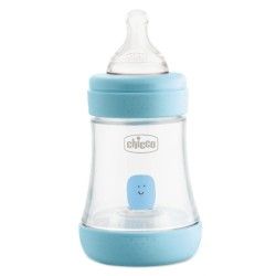 Chicco biberón perfect5 0m + 150ml sil azul