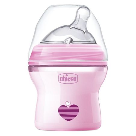 Chicco biberón natural feeling 0m+ rosa 150ml Chicco - 1