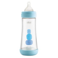 Chicco biberón perfect5 4m + 300ml sil azul