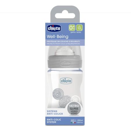 Chicco biberón vidrio neutro 150ml Suavinex - 1