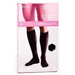 Calcetin farmalastic normal negro t/med