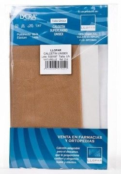 Calcetin llopar unisex beige r/214