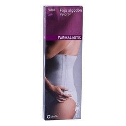 Faja farmalastic algodon velcro t1 blanc