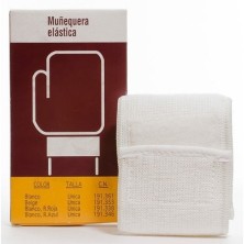 Muñequera benterm velcro blanca