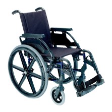 Sunrise medical silla ruedas premium 24' sólida 40cm azul