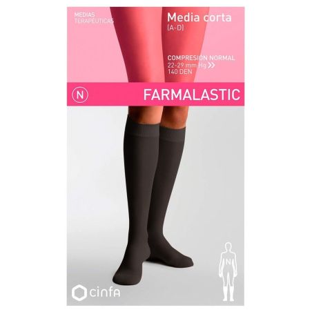 Media farmalastic corta c/n ab.negro t/m Farmalastic - 1