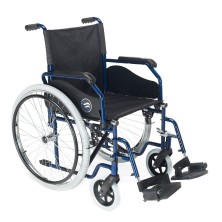 Breezy 90 silla de ruedas 24" maciza ancho 45cm azul