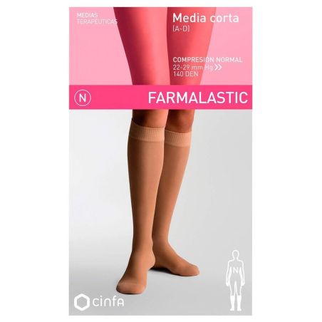 Media farmalastic corta c/n ab camel t/g Farmalastic - 1