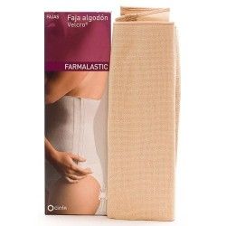 Faja farmalastic velcro t/3 beig 115-130