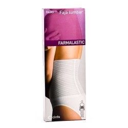 Faja farmalastic cierre velcro t.1 beig