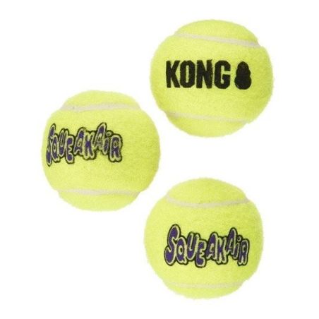 Kong squeaker tennis ball (3 pack) medi Kong - 1