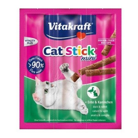 Vitakraft cat stick mini, pato & conejo 18g 3 u Vitakraft - 1