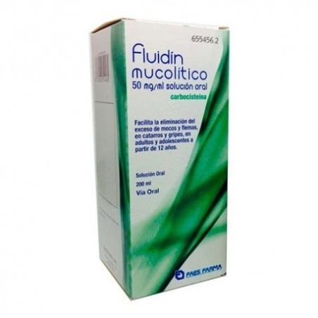 Fluidin Mucolítico 50mg/ml Solución Oral 200ml Fluidin - 1