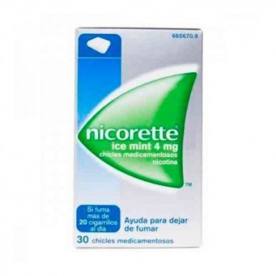 Nicorette Ice Mint 4mg 30 Chicles Nicorette - 1