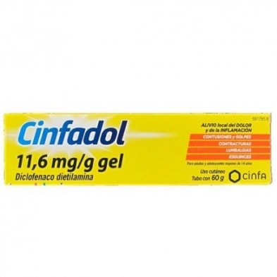 Cinfadol (Diclofenaco) 10 mg/g Gel Tópico 60g Cinfadol - 1