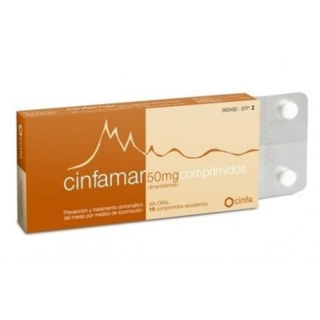 Cinfamar 50mg 4 Comprimidos Recubiertos Cinfamar - 1