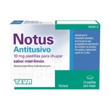 Notus Antitusivo 10 mg pastillas para chupar sabor miel-limón