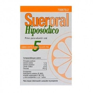 Sueroral Hiposódico 5 Sobres Polvo Solución Oral Sueroral - 1