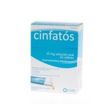 Cinfatós 15 mg solución oral en 18 sobres