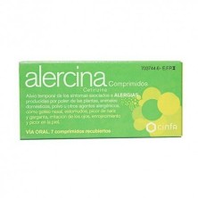 Alercina 10mg 7 Comprimidos Recubiertos